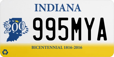 IN license plate 995MYA