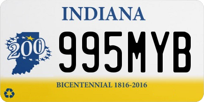IN license plate 995MYB