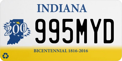 IN license plate 995MYD