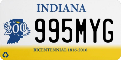 IN license plate 995MYG