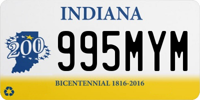 IN license plate 995MYM