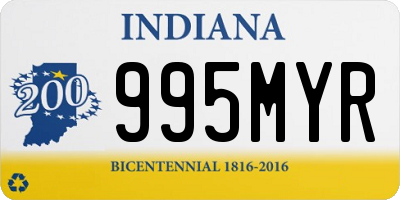 IN license plate 995MYR