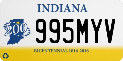 IN license plate 995MYV