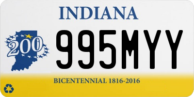 IN license plate 995MYY