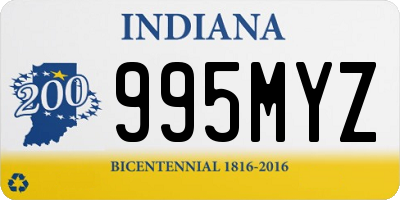 IN license plate 995MYZ