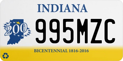 IN license plate 995MZC