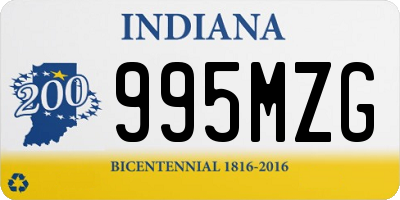 IN license plate 995MZG