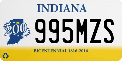 IN license plate 995MZS