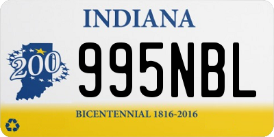 IN license plate 995NBL