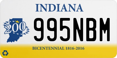 IN license plate 995NBM