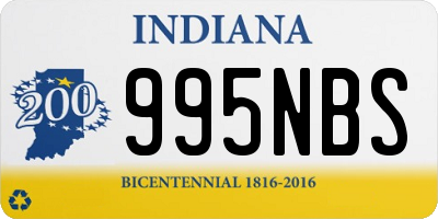 IN license plate 995NBS