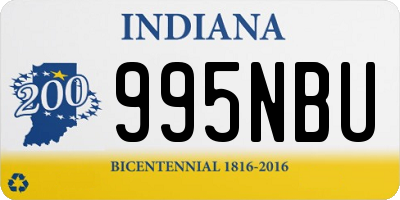 IN license plate 995NBU