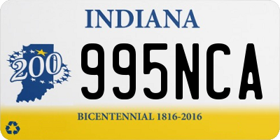 IN license plate 995NCA