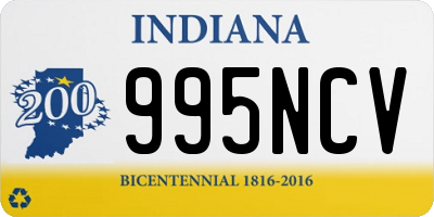 IN license plate 995NCV