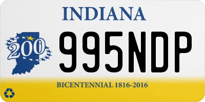 IN license plate 995NDP