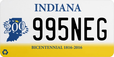 IN license plate 995NEG