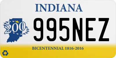 IN license plate 995NEZ