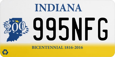 IN license plate 995NFG
