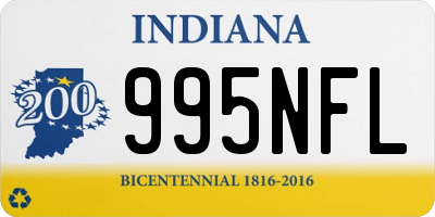 IN license plate 995NFL