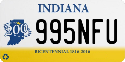 IN license plate 995NFU
