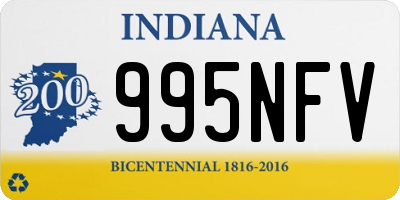 IN license plate 995NFV