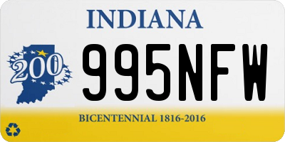 IN license plate 995NFW