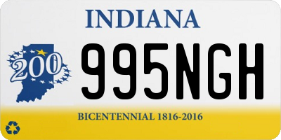 IN license plate 995NGH