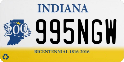 IN license plate 995NGW