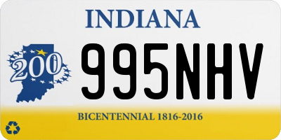 IN license plate 995NHV