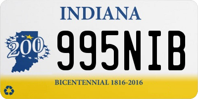 IN license plate 995NIB