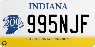 IN license plate 995NJF