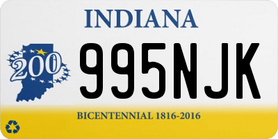 IN license plate 995NJK