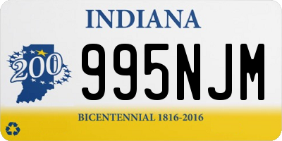 IN license plate 995NJM