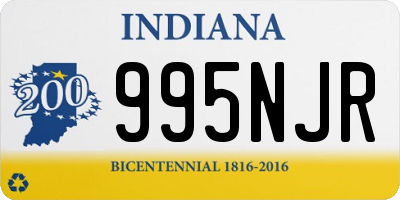 IN license plate 995NJR