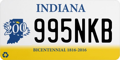 IN license plate 995NKB