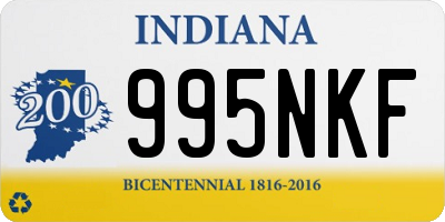 IN license plate 995NKF