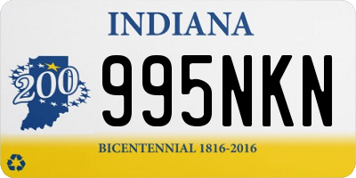 IN license plate 995NKN