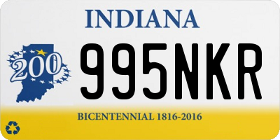 IN license plate 995NKR