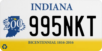 IN license plate 995NKT