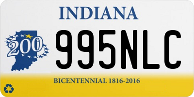 IN license plate 995NLC