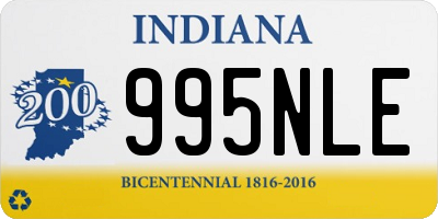 IN license plate 995NLE