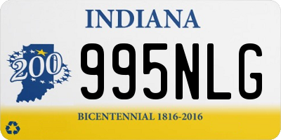 IN license plate 995NLG