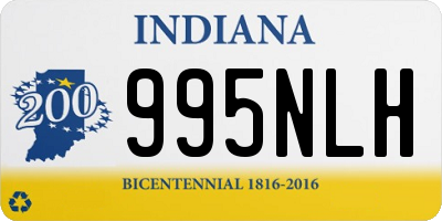 IN license plate 995NLH