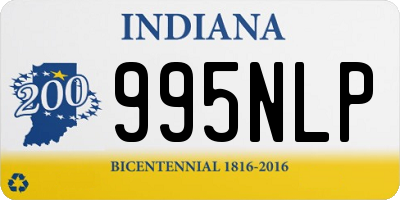 IN license plate 995NLP