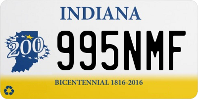 IN license plate 995NMF