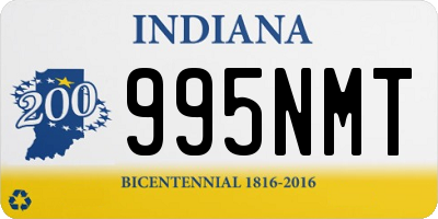 IN license plate 995NMT