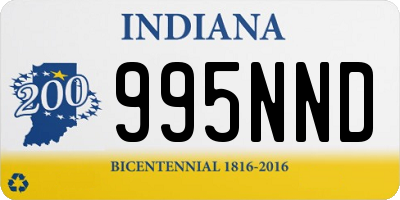 IN license plate 995NND