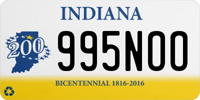 IN license plate 995NOO