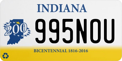 IN license plate 995NOU