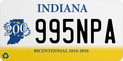 IN license plate 995NPA
